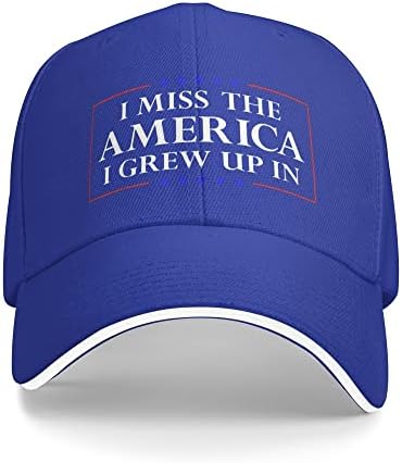 אני מתגעגע לאמריקה שגדלתי בכובע אני מתגעגע לכובע הכובע האמריקני של אמריקה לנשים גברים
