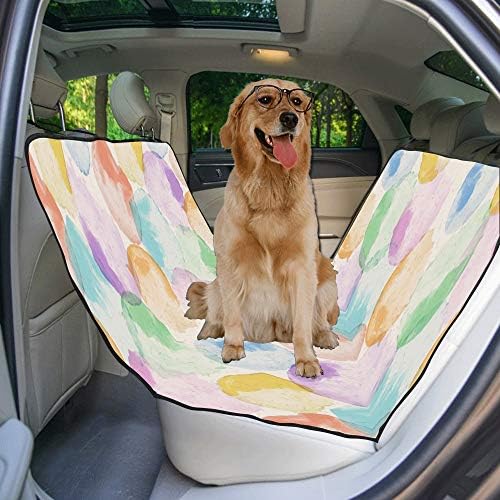עיצוב סגנון אמנות יצירתי הדפסת רכב מושב מכסה לכלבים עמיד למים החלקה עמיד רך לחיות מחמד רכב מושב