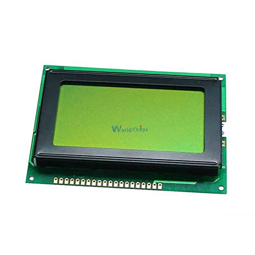 12864 128x64 נקודות תצוגה גרפית LCD מודול צבע צהוב בצבע ירוק תאורה אחורית תצוגת LCD עבור Arduino Raspberry