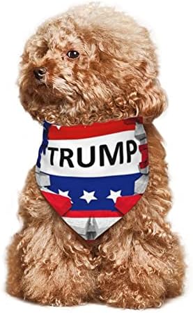 Olosaro Dog Bandana American USA ארהב טראמפ דגל משולש משולש אביזרי צעיף לכלבים חתולי חיות מחמד חיות