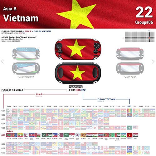 סוני פלייסטיישן ויטה עיצוב עור דגל של וייטנאם מדבקות מדבקת עבור פלייסטיישן ויטה