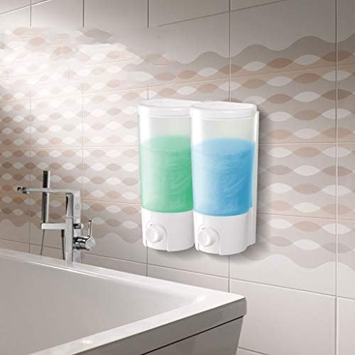 קופסת סבון נוזלית גנרית מקלחת אמבטיה ג'ל קופסת קיר קיר קיר רכוב על מתקן סבון ידני, בקבוק סבון יחיד/כפול