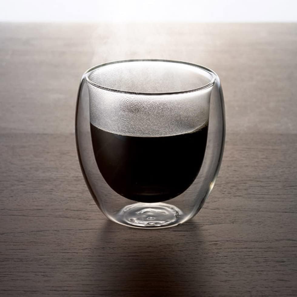 קיר כפול מבודד כוס קפה זכוכית חזקה 250 מל 8oz ספל כוסות תה