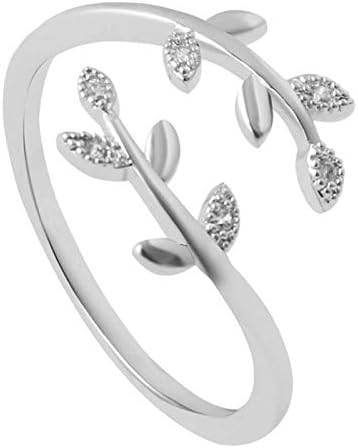 2023 חדש מתנה מתכוונן אתה מה דרך פתוח ללכת גראו עלה תכשיטי טבעת טבעת דרך טבעות להקת עבור נשים