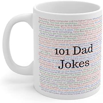 101 אבא בדיחות ספל, מצחיק יום אב משחק מילים קפה כוס, בדיחה מתנה עבור אבא אבא אב סבא