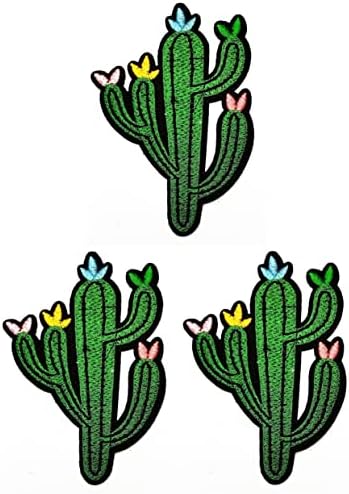 קליינפלוס 3 יחידות. קקטוס מקסיקו קריקטורה תיקון חמוד מדבקת קרפט תיקוני אפליקציה עשה זאת בעצמך רקום לתפור