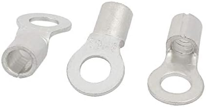 אקס-דריי 50 יחידות רנב8-6ס חשוף טבעת לשון סוג לא מבודד מסופים עבור 8אוג חוט (50 יונידס רנב8-6ס טרמינלים