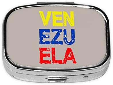 ונצואלה דגל כיכר מיני גלולת תיבת מתכת רפואה ארגונית נסיעות ידידותי נייד גלולת מקרה