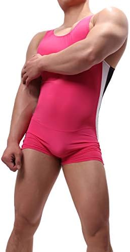 תומכי אתלטי של יופייידה לגברים גוף גוף רזה מתאים להיאבקות פעילה בגדר גוף נמתח שכבות בסיס סרבל סינר בוקסר