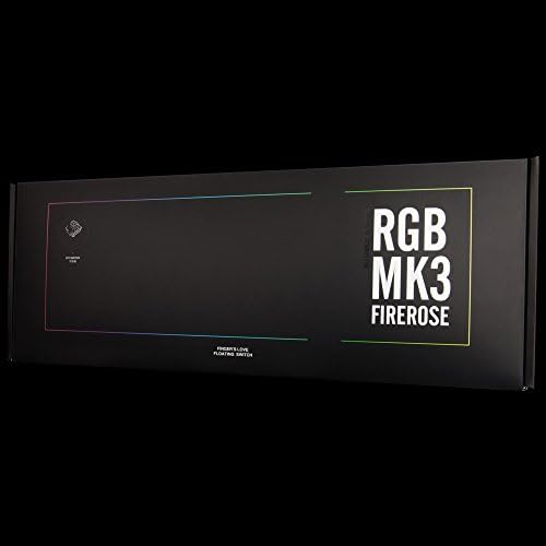 1stplayer firerose RGB LED LED תאורה אחורית קווית מקלדת משחקי מכני אטומה למים עם מתג כחול מתג-שחור-לשכבה.
