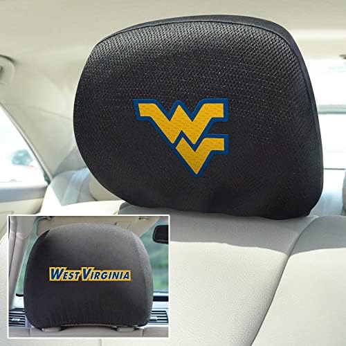 Fanmats NCAA West Virginia University Officeers Mountaineers Polyester Head Cover, שחור, 10 x13