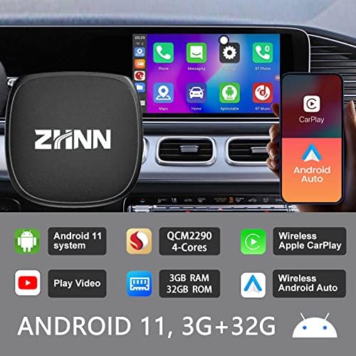 ZHNN Android 11 Carplay AI תיבת עם Netflix Wireless Carplay Box/Box Magic/Android Auto Multimedia Box,