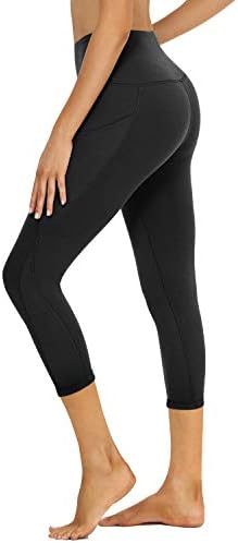 מכנסי יוגה במותניים גבוהות של Nexiepoch עם כיסים לנשים - בקרת בטן 4 כיוונים מתים חותלות, ריצה