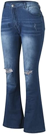 ז 'אן סרבל לנשים מכנסיים נשים של ג' ינס גבוהה מותן ג 'ינס מכנסיים גבוהה חור בציר ג' ינס נשים מכנסיים
