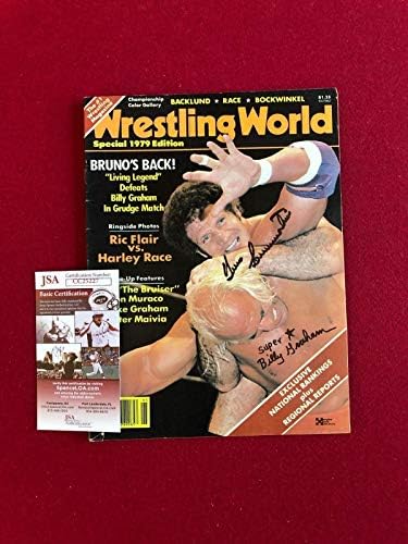 1979, B. Sammartino/b. גרהם, חתימה , מגזין WASBLING WORLD - פריטים שונים של ההיאבקות החתימה