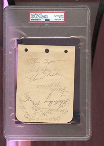 1949 סיאטל ריינרס PCL חתום על חתימה חתימה אוטומטית PSA/DNA בייסבול - NFL חתימה חתימה שונות של פריטים