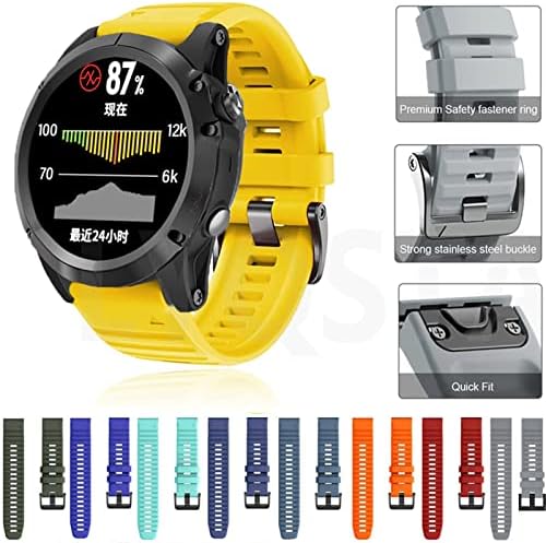 AEHON 26 22 ממ רצועות שעון מהיר לשחרור עבור Garmin Fenix ​​6 6x Pro 5x 5 Plus 3HR S60 MK1 Forerunner