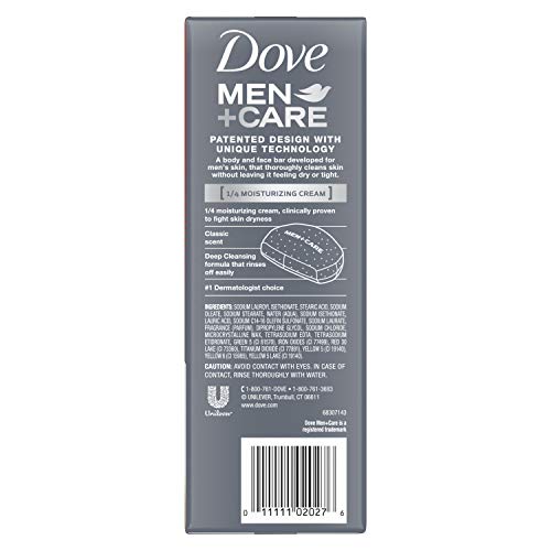 יונה גברים + טיפול סבון בר של גברים יותר לחות מאשר סבון בר עמוק נקי ביעילות שוטף משם חיידקים, מזין את