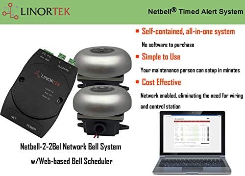 Netbell-2-2-Bbel TCP/IP משרדים משרדים חנות הפסקת פעמון אזעקה עם תוכנת טיימר פעמון אוטומטית לתכנות