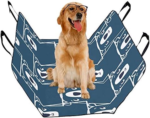 מותאם אישית מגניב עיצוב סגנון יד נמשך הדפסת רכב מושב מכסה לכלבים עמיד למים החלקה עמיד רך לחיות