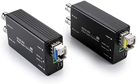 Beneston Mini HD-SDI ממיר סיבים סיבים / DVB-ASI / CCTV / שידור / LC / מצב יחיד / תמיכה בשמע / מיקרו-