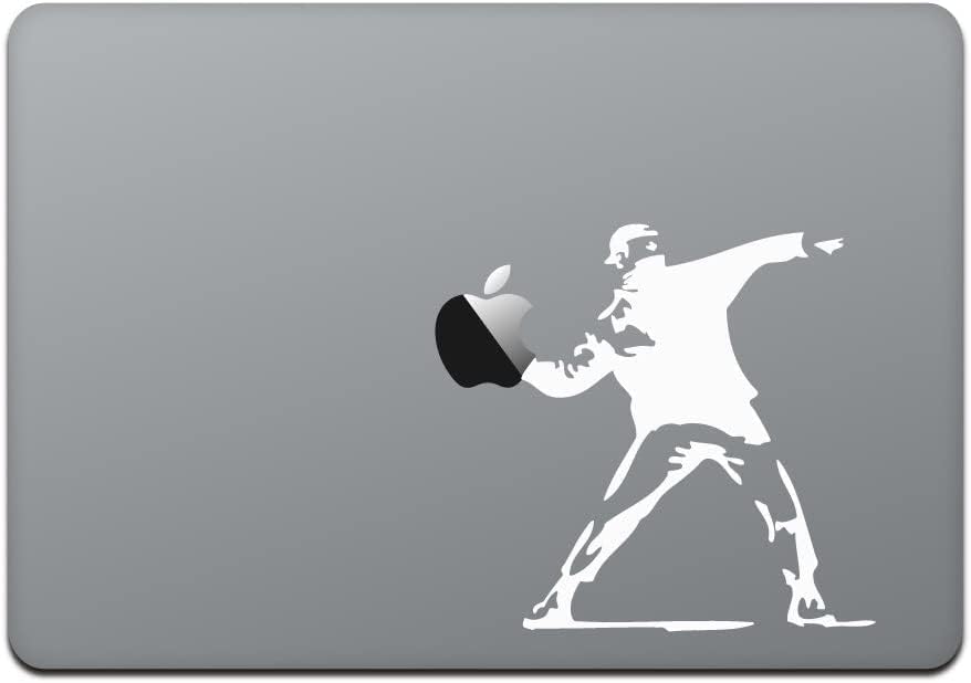 חנות חביבה MacBook Pro 13/15 /12 מדבקת מדבקה של MacBook Banksy Morotoff Guy 12 /13 לבן M780-1213-W
