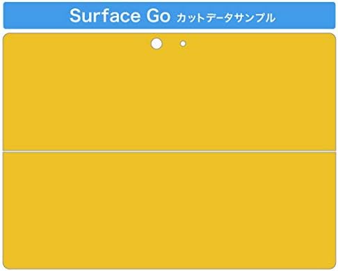 כיסוי מדבקות Igsticker עבור Microsoft Surface Go/Go 2 עורות מדבקת גוף מגן דק במיוחד 008994 פשוט צהוב