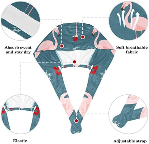 אחות כובעי כירורגיה מתכווננת, כובע עבודה עם טבעות שיער קשת לנשים, כובע קרצוף כדור חג המולד מוזהב