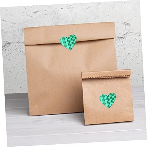 טופיקו 1 רול לב מדבקת מתכת מדבקות חתונה הווה מדבקות מעטפת דקורטיבי מדבקות ירוק מתנת תיק נייר מתכת