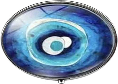יופי כחול עין תכשיטי מזל עין זכוכית אמנות תמונה תיבת-קסם גלולת תיבת-זכוכית סוכריות תיבה