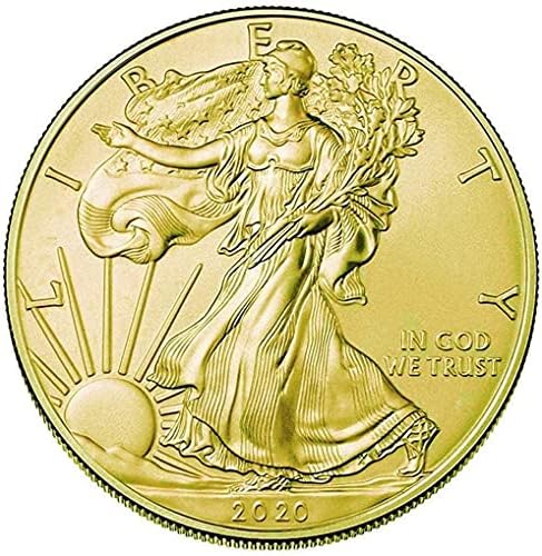 2020 מטבע נשר גולדן איור אמריקאי איור מטבע מטבע מטבע זיכרון 2020 מטבע דולר לא מחזור ארצות הברית מנטה