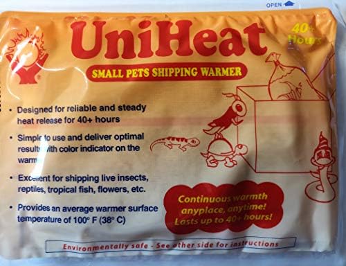 מחממי משלוחים של Uniheat, הספירה לאחור: ארבע שעה 40, שלוש 30 שעות, ושעתיים חבילות חום 20 שעות - 9 חבילות