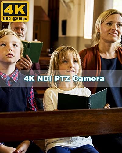 FOMAKO 4K NDI מצלמה 60FPS 20X זום אופטי, AI מעקב אוטומטי NDI PTZ מצלמה, בקר PTZ בקר POE NDI CAMERCER