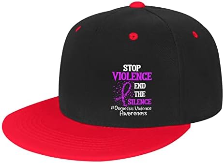 מודעות לאלימות במשפחה תפסיק אלימות סוף שתיקה מבוגרים היפ הופ כובע בייסבול נשים גולף כובע גולף מתכוונן