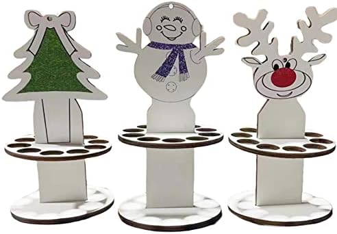 קישוט לחג המולד של Warkul עם 10 חורים עיצוב קריקטורות ייחודי של מחזיק כסף מקלטים לאביזרי מסיבות למסיבות