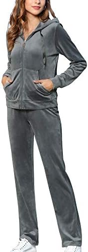 נשים ספורט תלבושות סט 2 חתיכה אימוניות לנשים אימון טרנינג ארוך שרוול הסווטשרט סווטשירט מכנסיים