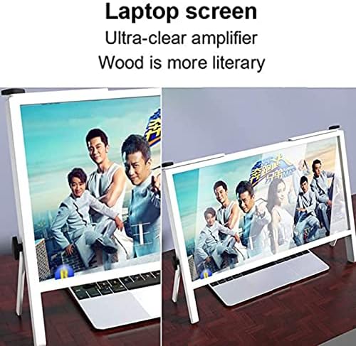 מגדלת מסך מחשב עבור צג שולחן עבודה, מחזיק מסך טלפון מחשב עם עיצוב זווית מתכווננת, מתאים לצפייה בסרטים