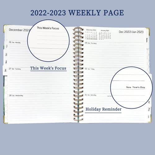 המתכנן 2022-2023 - מתכנן שבועי וחודשי 2022-2023, מתכננים אקדמיים, 8.5 x 6.4, 2022 ביולי - יוני 2023,
