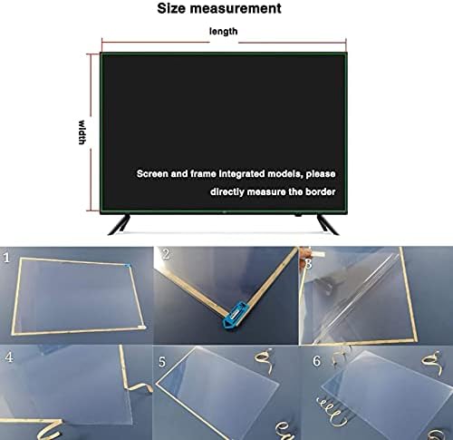 CICIHP 39-75 אינץ 'מגן מסך טלוויזיה מסנן אנטי-גלגול/אנטי אור כחול/סרט אנטי שריטות עבור TCL/Samsung/Toshiba/Sony/LG/Hisense,