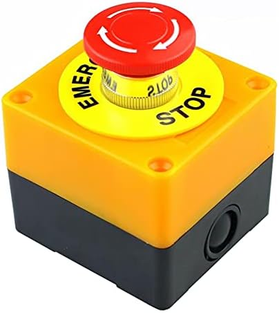 SKXMOD AC 660V 10A מעטפת שלט אדום עצירה חירום עצירה מתג לחיצה על כפתור