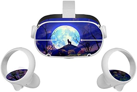 אור ירח וולף Oculus Quest 2 Skin VR 2 אוזניות עורות ובקרות אביזרי מדבקות מדבקות