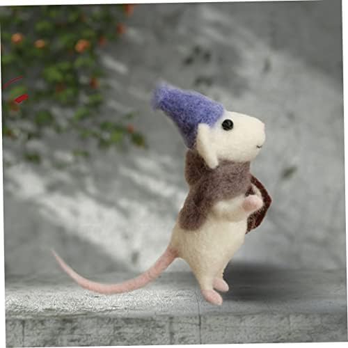 לא גמור צמר הרגיש עכבר קרפט ערכת עבור עשה זאת בעצמך קרפט בעלי החיים עיצוב הבית מתנת יום הולדת