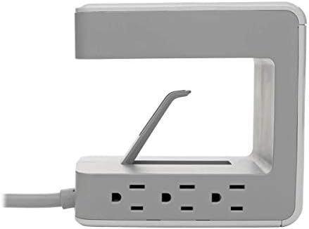 Tripp Lite Surge Surge Souctect Soutcector 6-Outlet 2 USB-A; כבל USB-C 8ft 1
