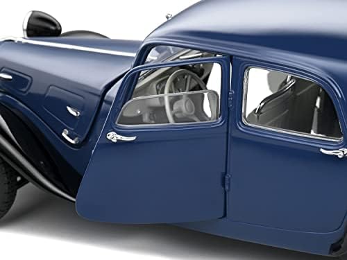 1937 סיטרואן גרירה כהה כחול ושחור 1/18 דייקאסט דגם רכב על ידי סולידו 1800906