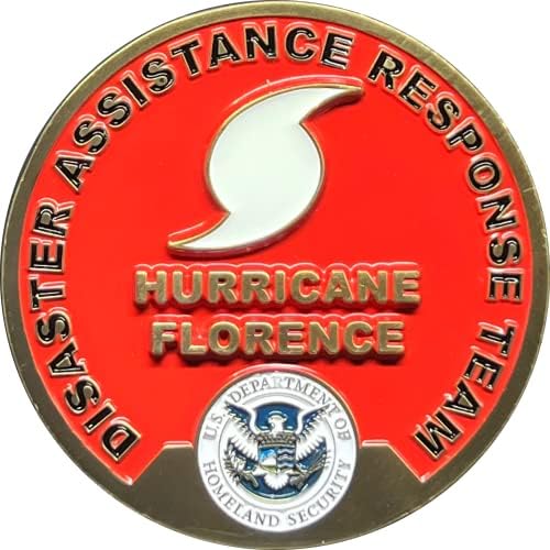 EL12-012 הוריקן פלורנס דארט אסונות צוות תגובת CBP CBP FEMA CHALGEL COINS ICS