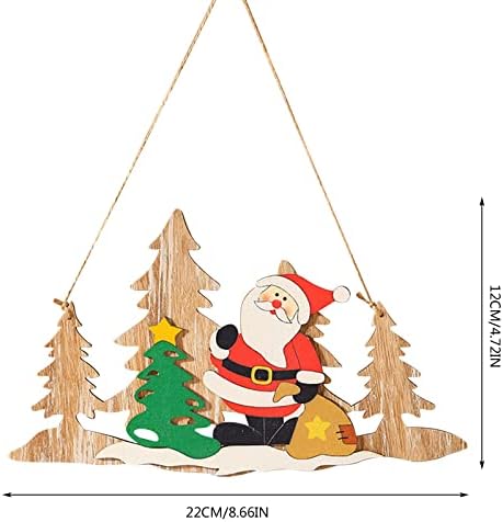 קישוטים לקריסטלים לחג המולד תליון עץ חג המולד עץ חג המולד סצנת סצנת קישוט תליון ויטראז 'קולב טבעות