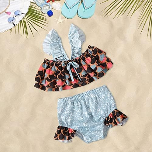 בגידה בקיץ הדפס קיץ הדפס אופנה חוף הים שחייה שחייה סגנון קלע בגד ים לילדים תלבושות בנות אביב חמות