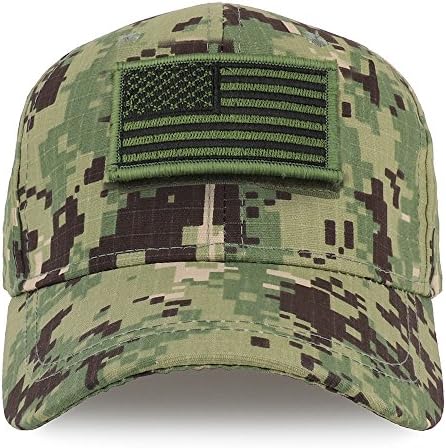 חנות הלבשה אופנתית נוער טלאי דגל אמריקאי זית צבאי על כובע טקטי