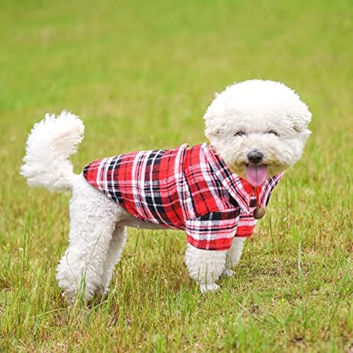 בגדי כלבים קטנים הונפרד נקבה חורף 3 צבעים אופנה מחמד חיות מחמד חולצה משובצת מעילי כלבים ז'קט בד סתיו
