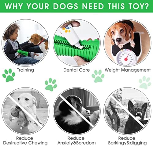 Gyuzh 2 חבילה צעצועים לעיסת כלבים לעיסות אגרסיביות, צעצוע חריק של כלב, צעצועים לעיסה של כלבים בלתי ניתנים